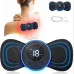 EMS Mini Massager with Rechargeable, butterfly mini massager, ems massager, neck massager for cervical pain,Full Body 🌟