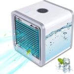 CASE PLUS Mini Arctic Air Cooler (New 2023 Edition) Portable 3-In-1 Mini Cooler (Conditioner/Humidifier/Purifier) Air Cooler For Personal Space-New, White